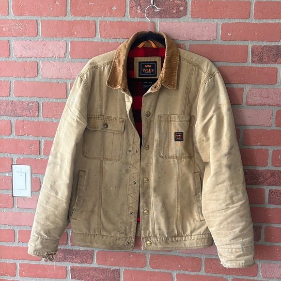 Walls Other - Walls Men's Beige Corduroy Collar Work Jacket